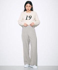 GRACE CONTINENTAL ウールストレッチセミワイドパンツ