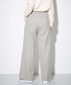 GRACE CONTINENTAL ウールストレッチセミワイドパンツ