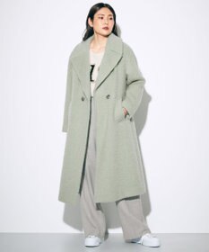 GRACE CONTINENTAL ウールストレッチセミワイドパンツ