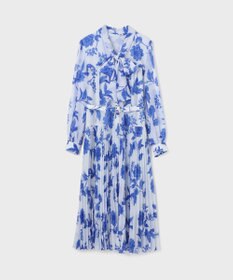 GRACE CONTINENTAL フラワープリントプリーツワンピース