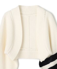 GRACE CONTINENTAL 畦ショートニットカーディガン