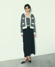 美品⁂入手困難⁂ダイアグラム　チェッククルーニットカーディガン　2023 完売品 チェッククルーニットカーディガン / GRACE CONTINENTAL | GRACE