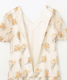 GRACE CONTINENTAL レトロフラワー刺繍ワンピース