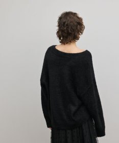 GRACE CONTINENTAL ラメフェザーニットトップ