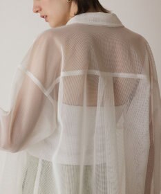 GRACE CONTINENTAL メッシュオーバーシャツ