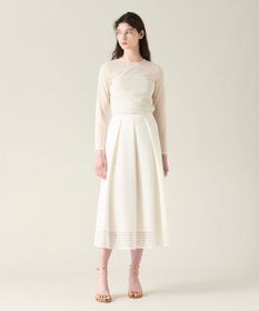 GRACE CONTINENTAL チュールシアートップ