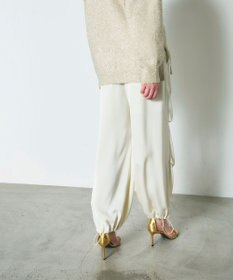 GRACE CONTINENTAL サテンワークパンツ