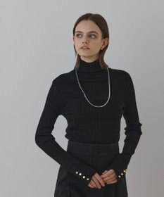 GRACE CONTINENTAL ウールハイゲージニットトップ ブラック