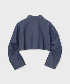 GRACE CONTINENTAL タックスリーブデニムシャツ