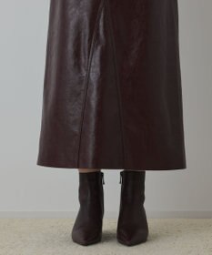 GRACE CONTINENTAL フェイクレザータイトスカート