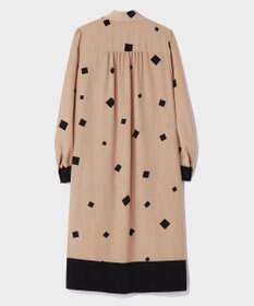 GRACE CONTINENTAL スクエアバイカラードレス