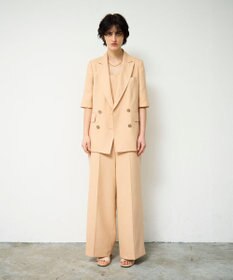 GRACE CONTINENTAL リネンタッチハーフスリーブジャケット