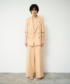 GRACE CONTINENTAL リネンタッチハーフスリーブジャケット