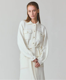 GRACE CONTINENTAL ニットワークジャケット