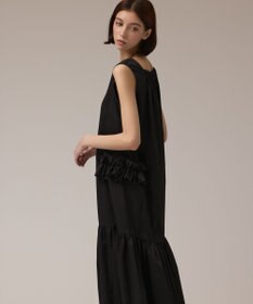GRACE CONTINENTAL サイドフリルタフタワンピース