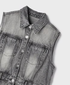 GRACE CONTINENTAL デニムロングジレワンピース