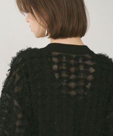 GRACE CONTINENTAL フリンジニットzipカーディガン