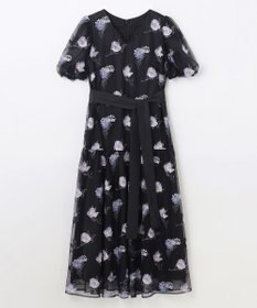 GRACE CONTINENTAL レトロフラワー刺繍ワンピース