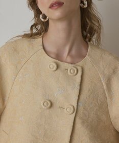 GRACE CONTINENTAL サラサジャガードケープジャケット