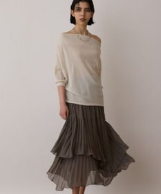 GRACE CONTINENTAL イレギュラープリーツスカート