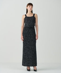 GRACE CONTINENTAL シャイニーニットロングスカート