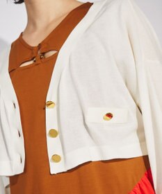 GRACE CONTINENTAL ショートルーズニットカーディガン