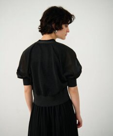 GRACE CONTINENTAL ラメシアードルマンニットカーディガン