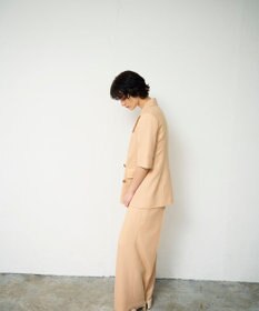 GRACE CONTINENTAL リネンタッチハーフスリーブジャケット