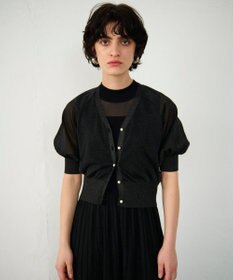 GRACE CONTINENTAL ラメシアードルマンニットカーディガン