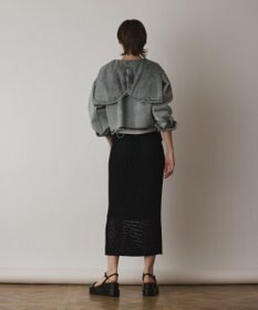 GRACE CONTINENTAL メッシュタイトニットスカート