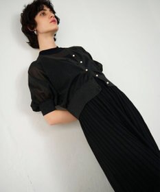 GRACE CONTINENTAL ラメシアードルマンニットカーディガン