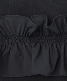 GRACE CONTINENTAL フリルリブカットトップ