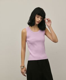 GRACE CONTINENTAL リブニットタンクトップ