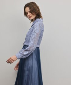 GRACE CONTINENTAL コードレースプリーツワンピース