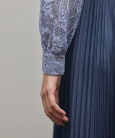 GRACE CONTINENTAL コードレースプリーツワンピース