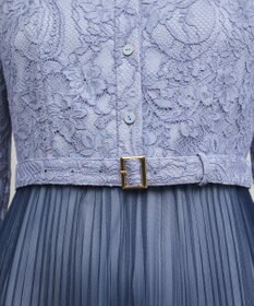 GRACE CONTINENTAL コードレースプリーツワンピース