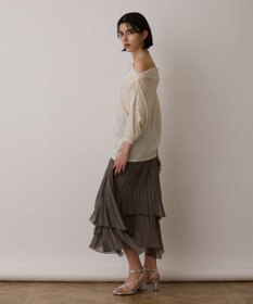 GRACE CONTINENTAL イレギュラープリーツスカート