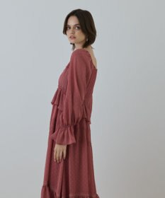 GRACE CONTINENTAL レースコンビカットジャガードワンピース