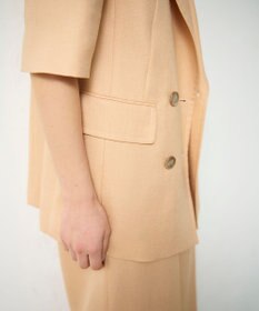 GRACE CONTINENTAL リネンタッチハーフスリーブジャケット