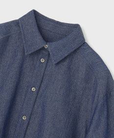 GRACE CONTINENTAL タックスリーブデニムシャツ