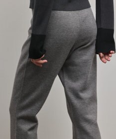GRACE CONTINENTAL スウェットライクニットパンツ