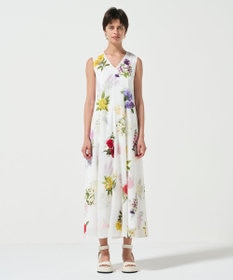 GRACE CONTINENTAL ボタニカルレイヤードワンピース