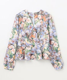 GRACE CONTINENTAL グラデフラワープリントトップ