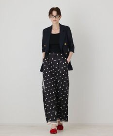 GRACE CONTINENTAL ドットツイルパンツ
