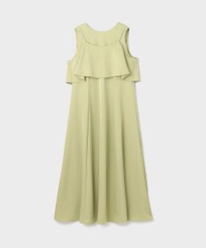 GRACE CONTINENTAL サテンレイヤードワンピース