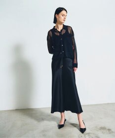 GRACE CONTINENTAL ニットシアーシャツ