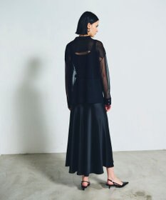 GRACE CONTINENTAL ニットシアーシャツ