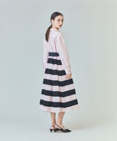 GRACE CONTINENTAL ボーダーコンビシャツワンピース