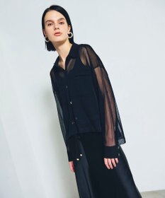 GRACE CONTINENTAL ニットシアーシャツ