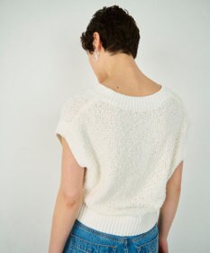 GRACE CONTINENTAL カノコショートニットトップ